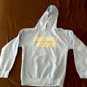 Light Blue Danny Duncan Virginity Rocks Hoodie